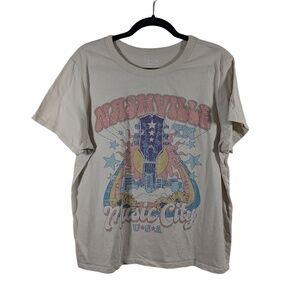 Zoe + Liv Faded Tan Nashville T-Shirt Size XL